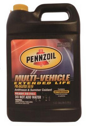 ,  Pennzoil MULTI-VEHICLE EXTENDED LIFE Antifreeze AND SUMMER Coolant 50/50 PRedILUTED 3,78.   AutoKartel.ru     