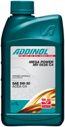 Купить моторное масло Addinol Mega Power MV 0538 C4 5W-30, 1л Синтетическое | Артикул 4014766073259 в магазине AutoKartel.ru на рынке в Московской Славянке