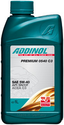 Купить моторное масло Addinol Premium 0540 C3 5W-40, 1л Синтетическое | Артикул 4014766074331 в магазине AutoKartel.ru на рынке в Московской Славянке