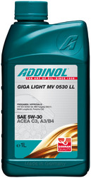Купить моторное масло Addinol Giga Light (Motorenol) MV 0530 LL 5W-30, 1л Синтетическое | Артикул 4014766072573 в магазине AutoKartel.ru на рынке в Московской Славянке
